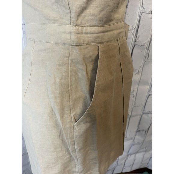Abercrombie And Finch Keyhole Tan/khaki Jumpsuit  Romper Adjustable Straps Sz 8 - Picture 9 of 12